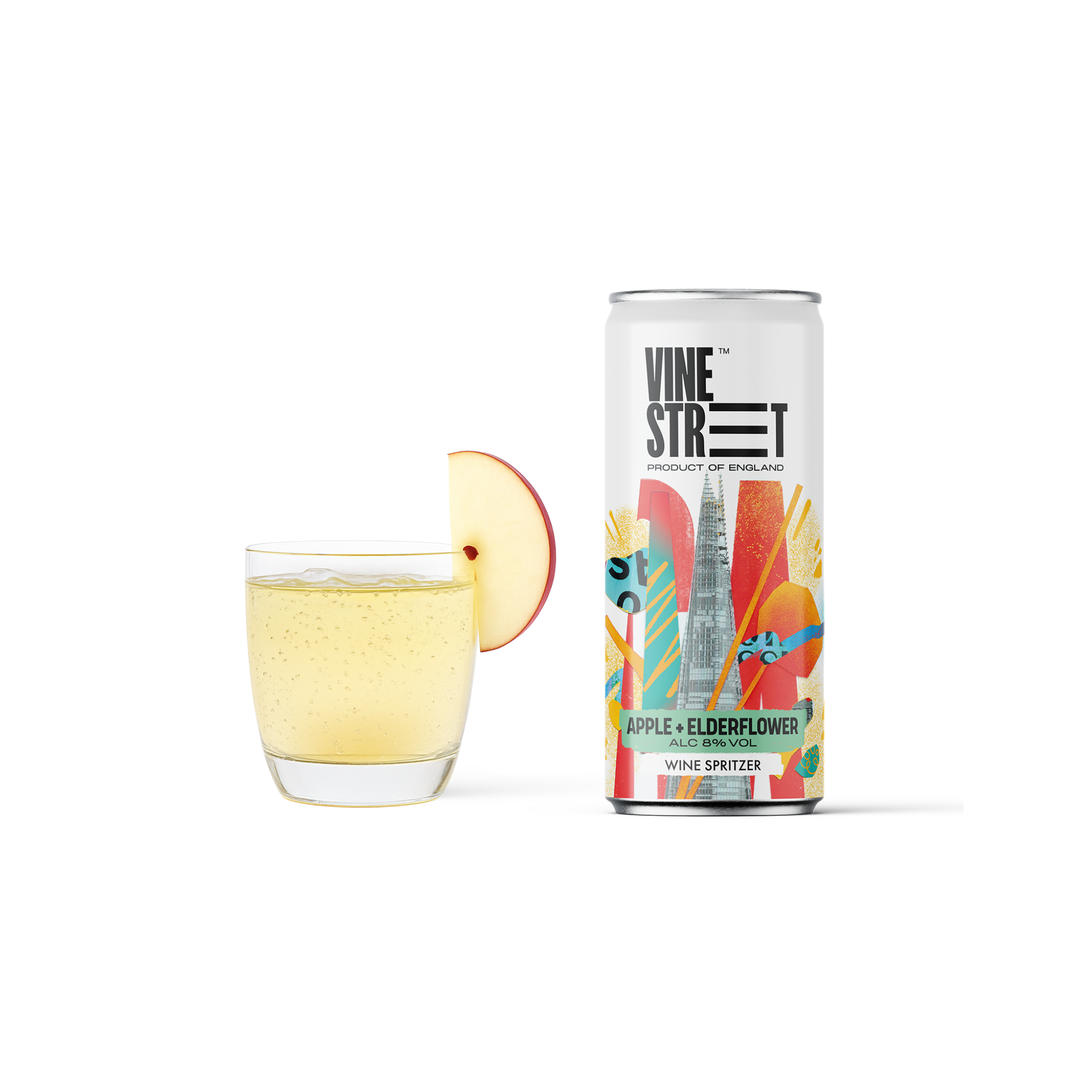 APPLE + ELDERFLOWER WINE SPRITZER - 4 CANS