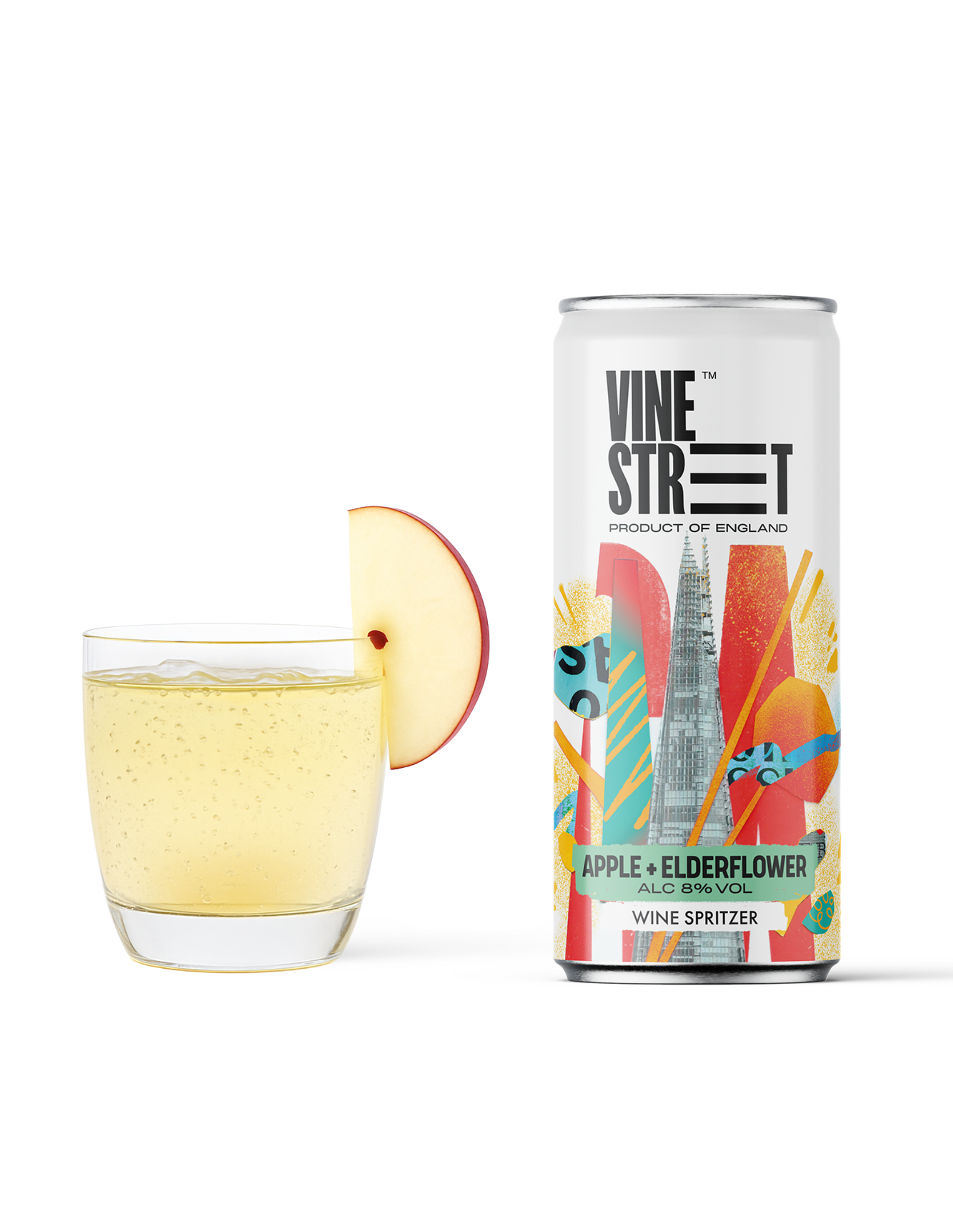 APPLE + ELDERFLOWER WINE SPRITZER - 4 CANS