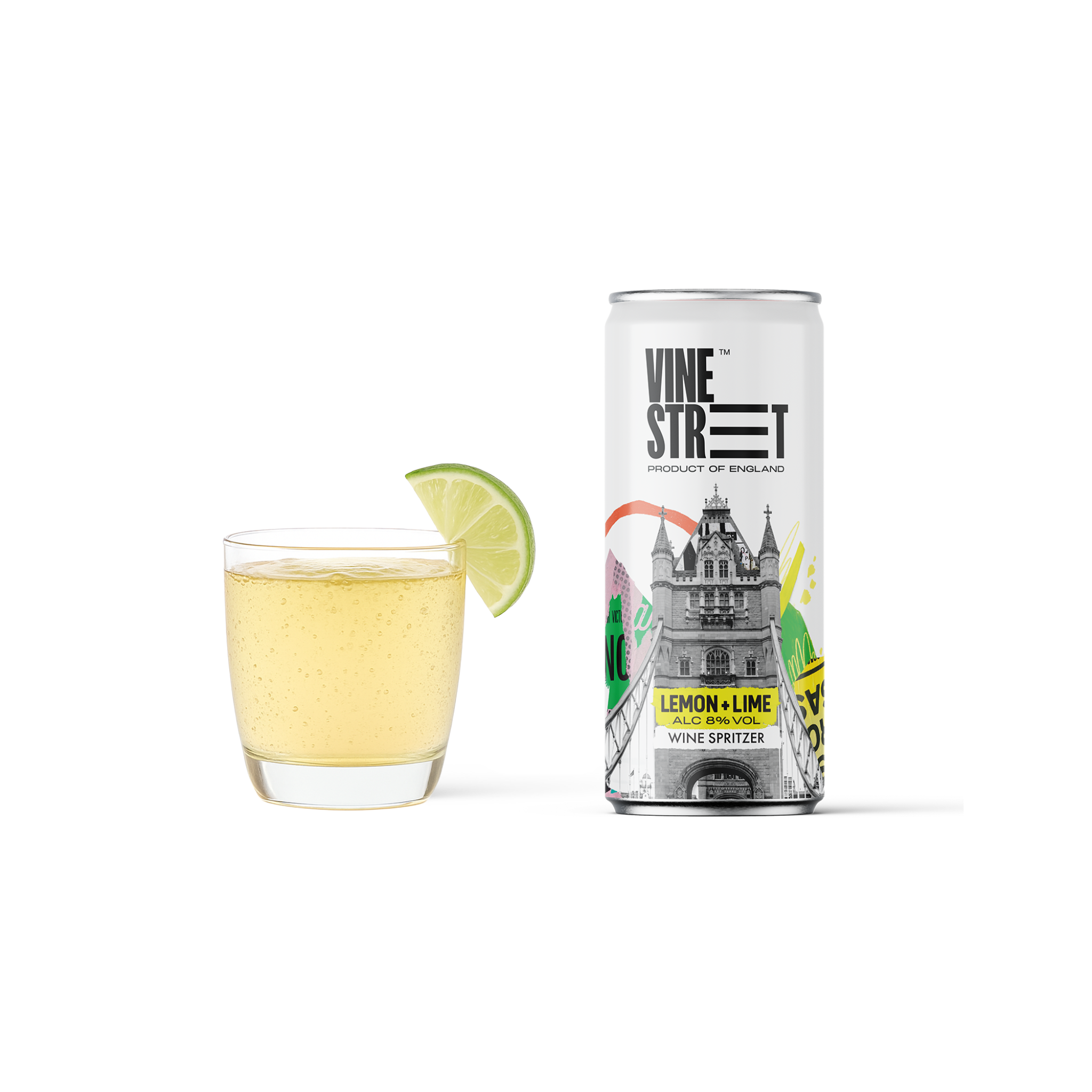 LEMON + LIME WINE SPRITZER - 4 CANS