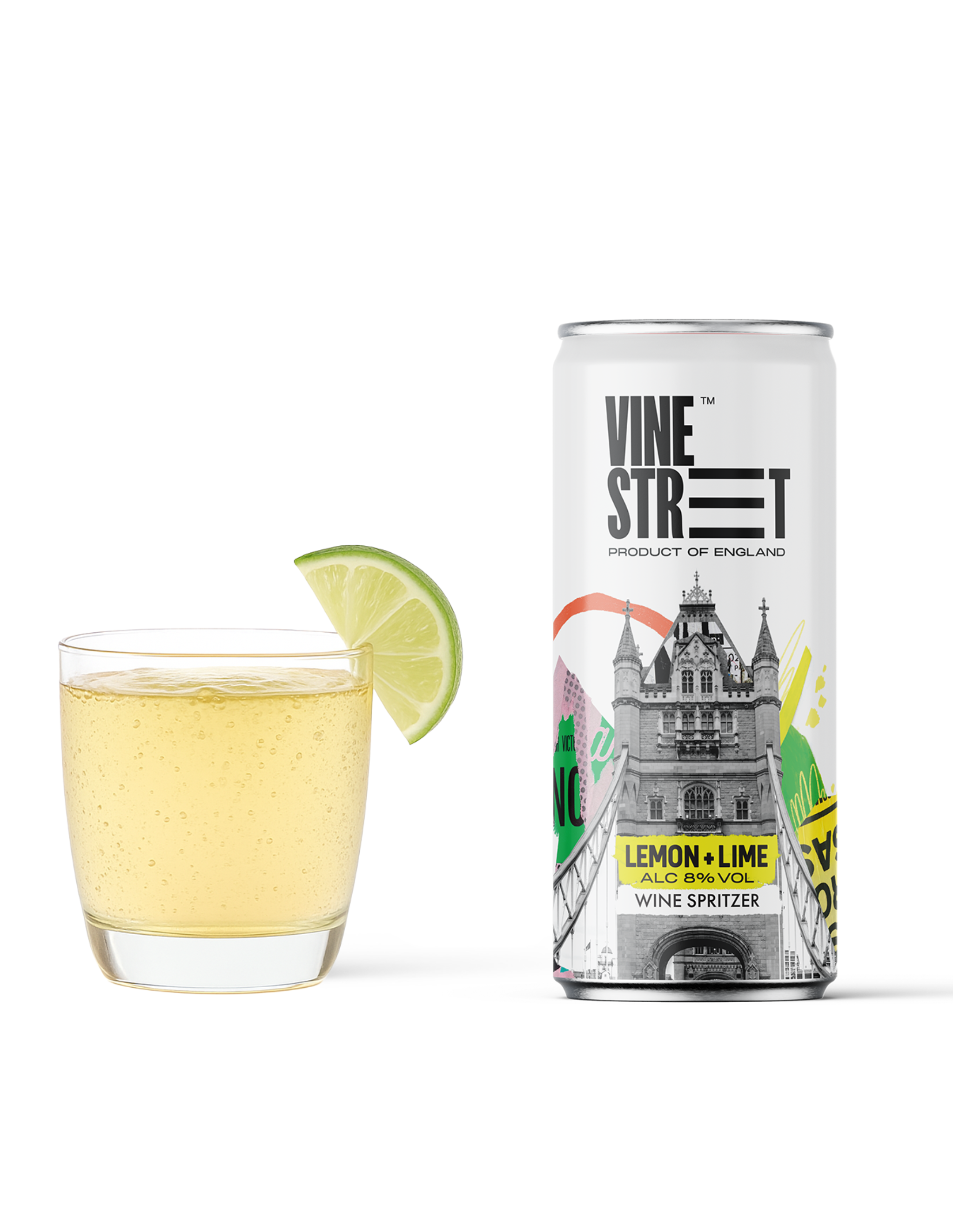 LEMON + LIME WINE SPRITZER - 4 CANS
