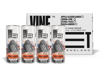 PEACH + GINGER WINE SPRITZER - 4 CANS