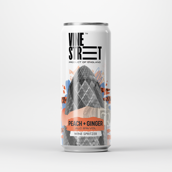 PEACH + GINGER WINE SPRITZER - 4 CANS