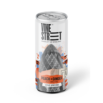 PEACH + GINGER WINE SPRITZER - 4 CANS