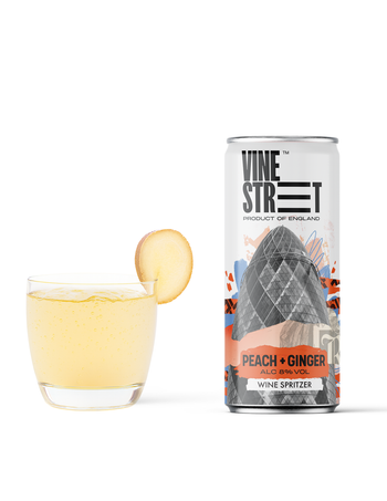 PEACH + GINGER WINE SPRITZER - 4 CANS