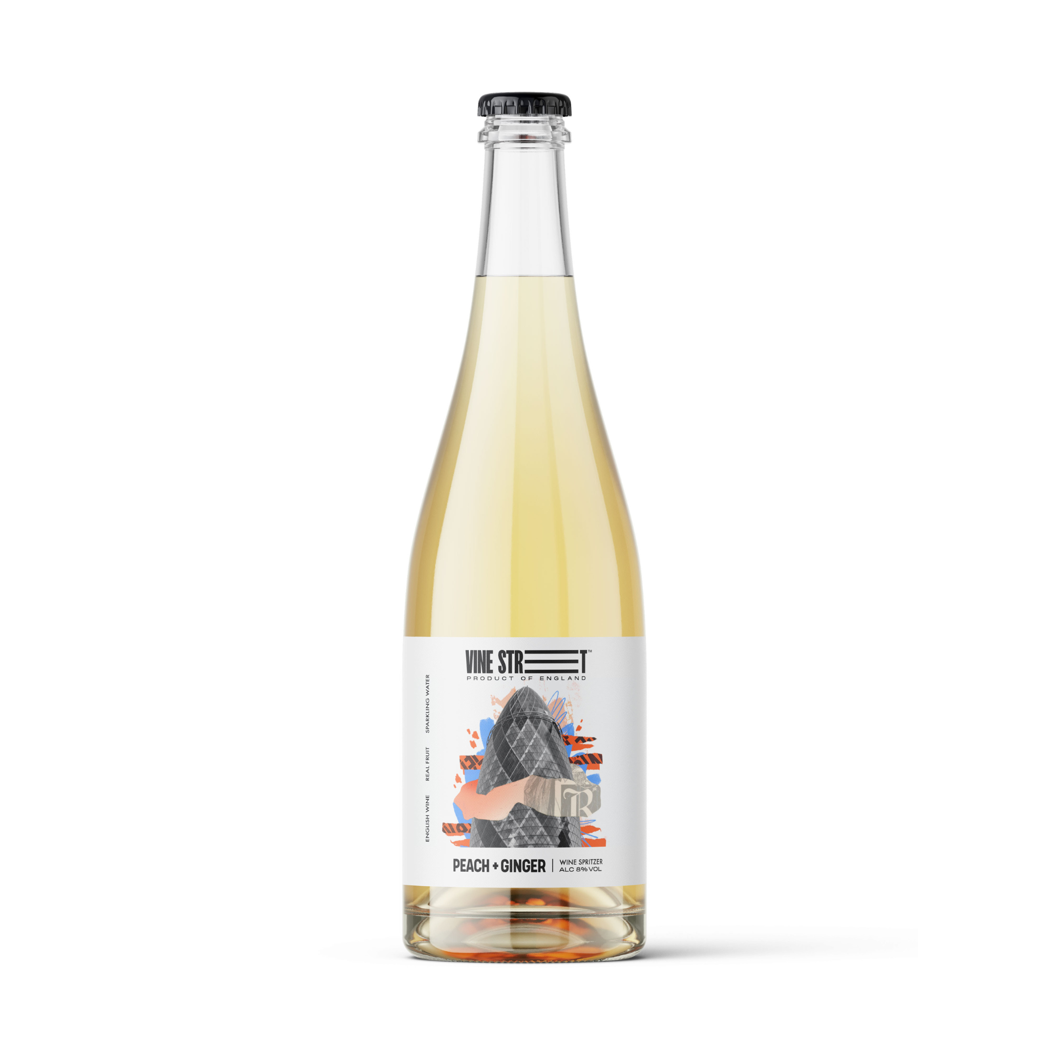 PEACH + GINGER WINE SPRITZER - BOTTLE