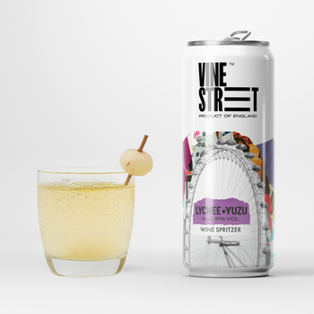 LYCHEE + YUZU WINE SPRITZER - 4 CANS