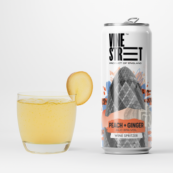 PEACH + GINGER WINE SPRITZER - 4 CANS