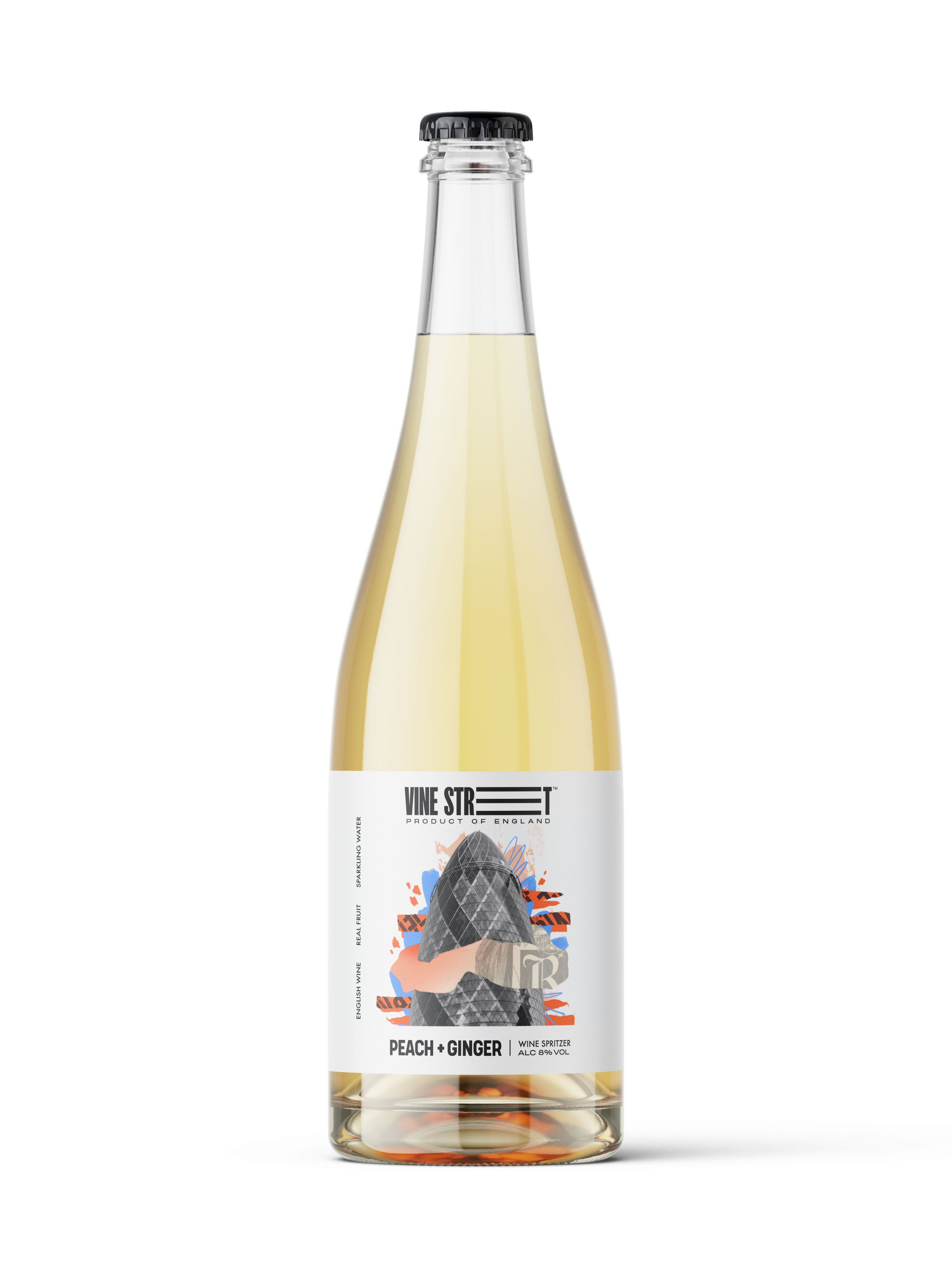 PEACH + GINGER WINE SPRITZER - BOTTLE