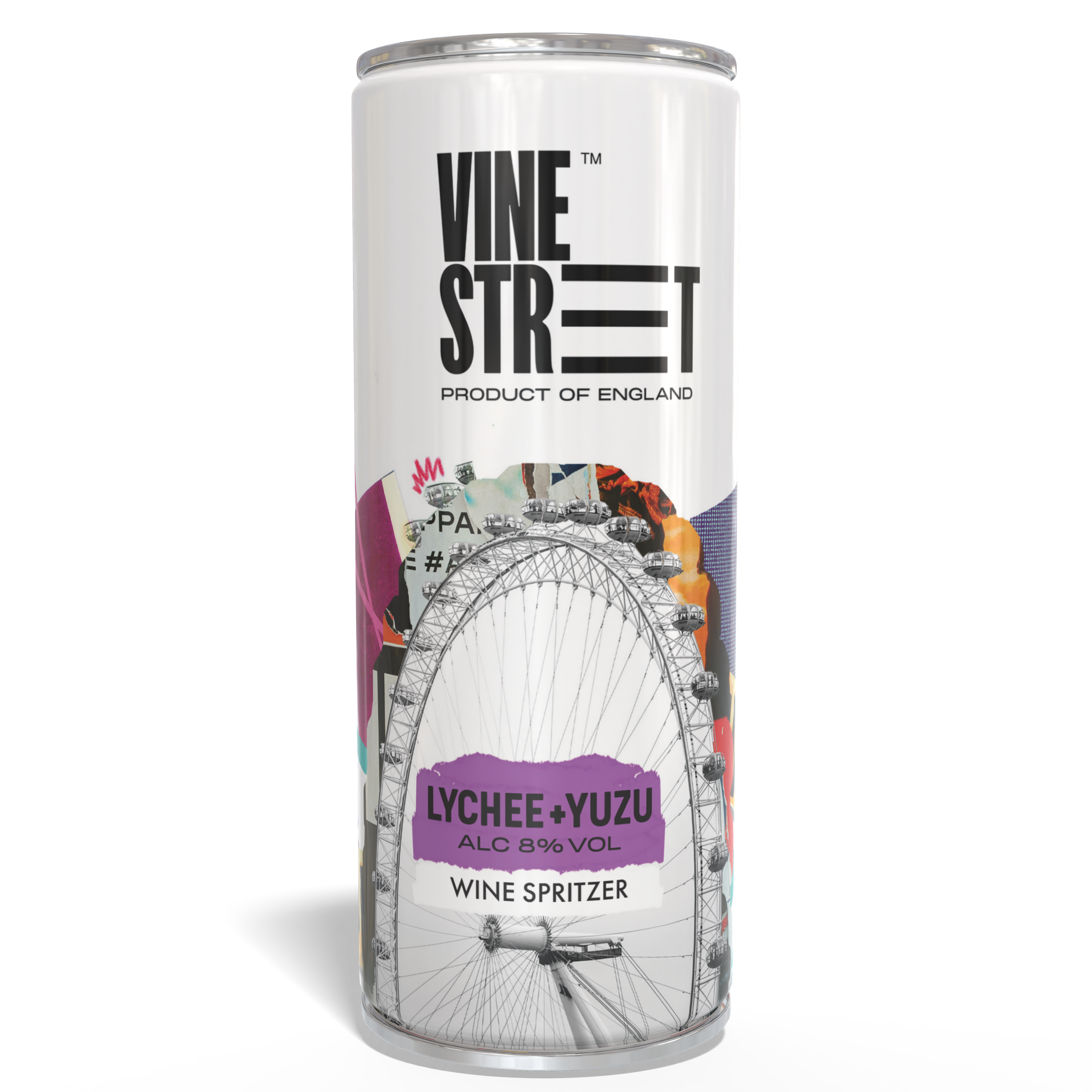 LYCHEE + YUZU WINE SPRITZER - 4 CANS