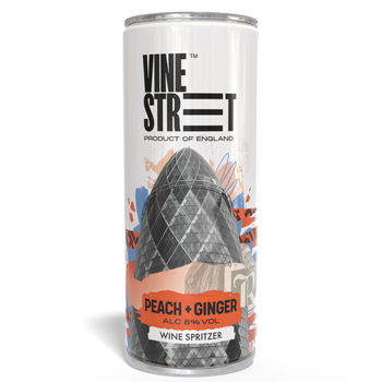 PEACH + GINGER WINE SPRITZER - 4 CANS